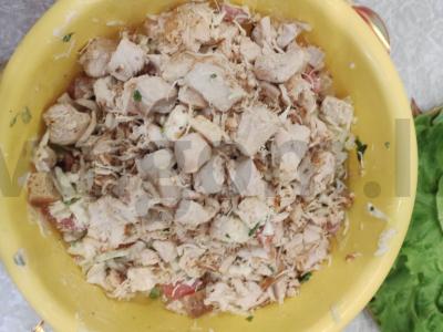 Namų „Cezaris“ su lapiniu salotu Žingsnis 9