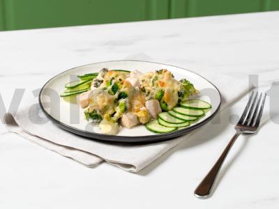 Brokoliai su vištiena pagrindine nuotrauka