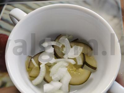 Šaltas sūrytas sriuba su vištiena Žingsnis 2