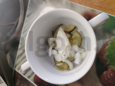 Šaltas sūrytas sriuba su vištiena Žingsnis 3