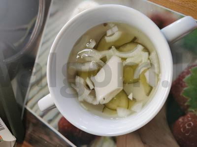 Šaltas sūrytas sriuba su vištiena Žingsnis 4