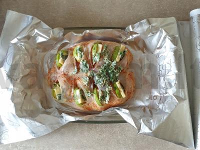 Kepta vištienos krūtinėlė su cukinija ir sūriu Žingsnis 5