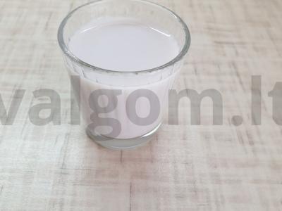 Pieninis kokteilis su obuolių sultimis „Sprogimas“ Žingsnis 1