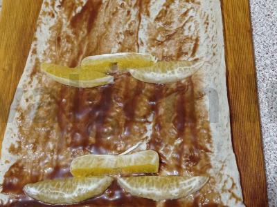 Lavašas su uogomis ir vaisiais Žingsnis 3