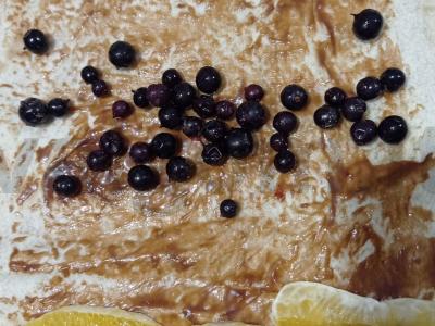 Lavašas su uogomis ir vaisiais Žingsnis 4