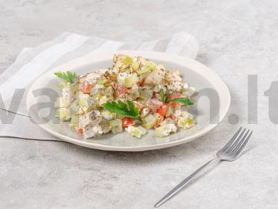 Cukinijos su vištienos krūtinėle orkaitėje pagrindine nuotrauka