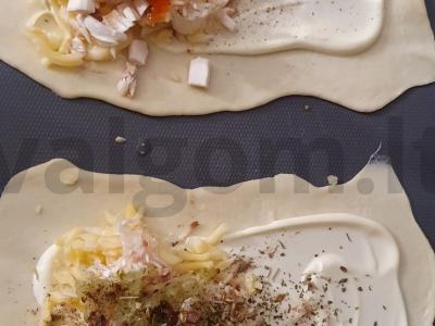 Sluoksniuotos be mielių bandelės Žingsnis 4