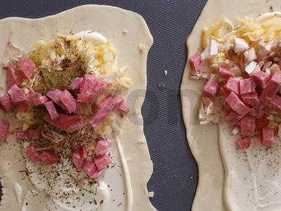 Sluoksniuotos be mielių bandelės Žingsnis 5