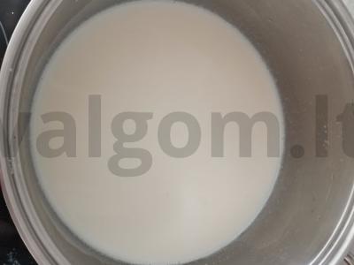 Pieninis vermišelių sriuba Žingsnis 1