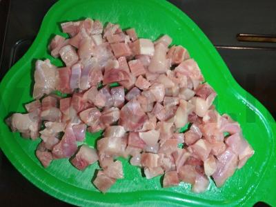 Makaronai su mėsa pomidorų padaže Žingsnis 2