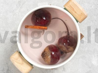 Kepta burokėliai su apelsinų žievele Žingsnis 1