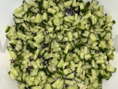 Salotas „Švelnus“ su vištiena ir pievagrybiais Žingsnis 4