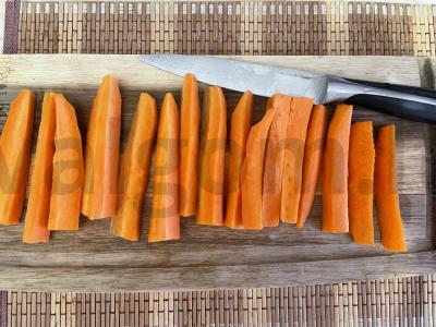 Morkos, keptos orkaitėje Žingsnis 1