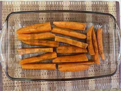 Morkos, keptos orkaitėje Žingsnis 4