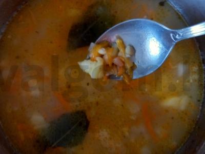 Žirnių sriuba su kiauliena Žingsnis 6