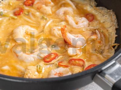 Tailandietiškas omletas su krevetėmis Žingsnis 2