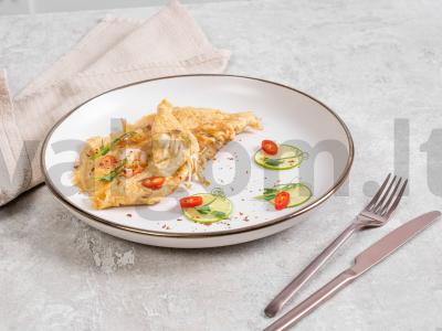 Tailandietiškas omletas su krevetėmis pagrindine nuotrauka