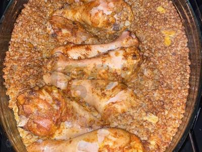 Vištienos kojos su grikių koše Žingsnis 3