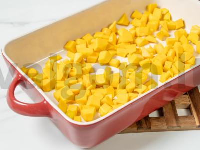 Moliūgų flanas Žingsnis 1