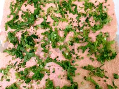 Tortilija su ikra, sūriu ir žolelėmis Žingsnis 3