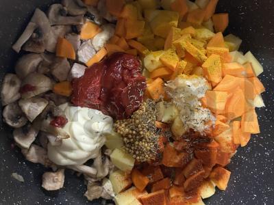 Troškinta mėsa su daržovėmis Žingsnis 4