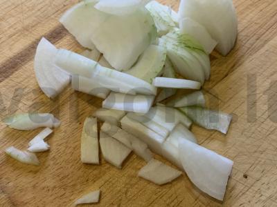 Makaronai su namine troškinta mėsa Žingsnis 3