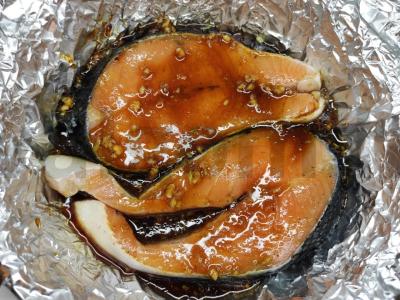 Lašiša sojų padaže Žingsnis 2