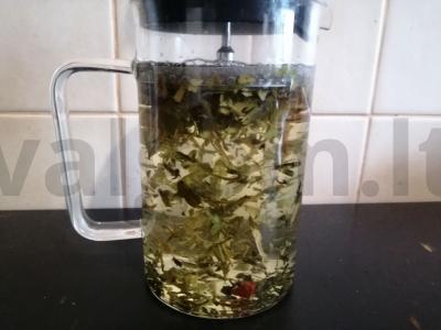 Žalioji arbata „Vitaminas“ su kipreju ir šipiniais Žingsnis 4