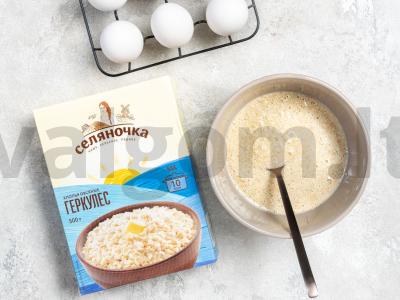 Skani avižų blynai su Adygei sūriu Žingsnis 1