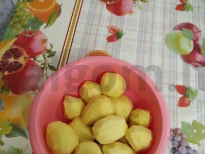 Grybų buljonu ir krapais pagamintas piure Žingsnis 1