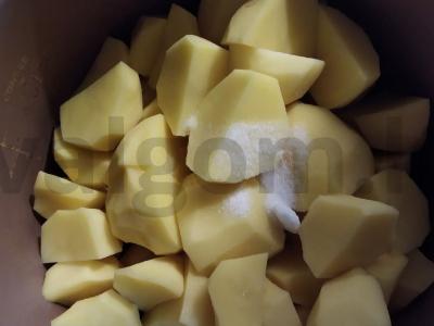 Grybų buljonu ir krapais pagamintas piure Žingsnis 3