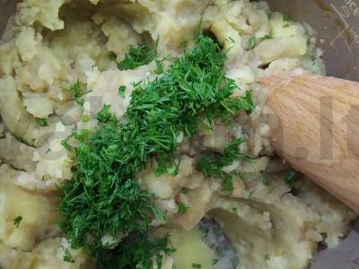 Grybų buljonu ir krapais pagamintas piure Žingsnis 8