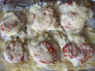 Prancūziškas kalakutienos patiekalas pagrindine nuotrauka