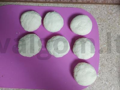 PP varškė su šokolado įdaru Žingsnis 2