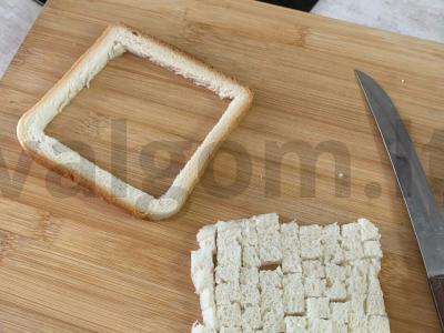 Prancūziška kiaušinienė ant tostų Žingsnis 1