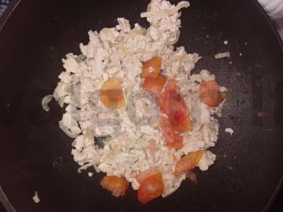 Troškinta kopūstai su vištienos faršu Žingsnis 4