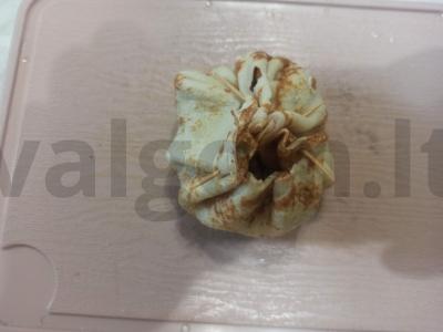 Blynai su faršu ir žaliu svogūnu Žingsnis 4