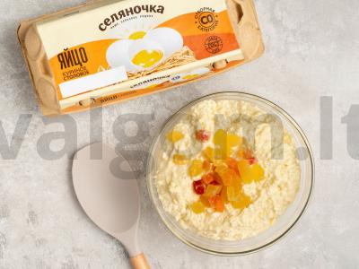 Varškės-citrininis keksas Žingsnis 1