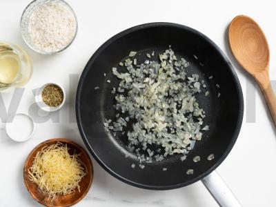 Risotto su kalakutų filė ir arborio ryžiais Žingsnis 1