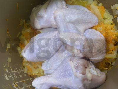 Plovas su vištiena lėtoje viryklėje Žingsnis 3