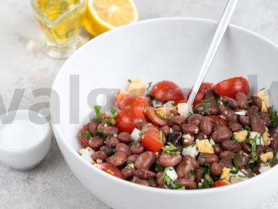 Baltymų salotas su raudonaisiais pupelėmis Žingsnis 2