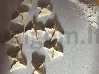 Šokoladiniai sluoksniukai-konvertukai Žingsnis 2