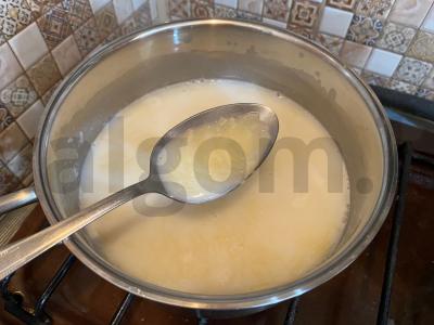 Pieninė makaronai su dešra Žingsnis 2