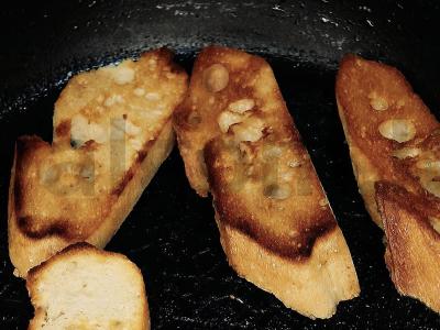 Brusketa su kiaušiniu ir sūriu Žingsnis 4