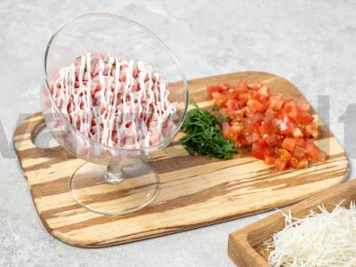 Salotas stiklinėje Žingsnis 2