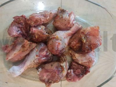 Vištiena su bulvėmis orkaitėje Žingsnis 1