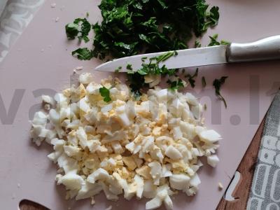 Tunas su lęšiais ir agurku Žingsnis 1