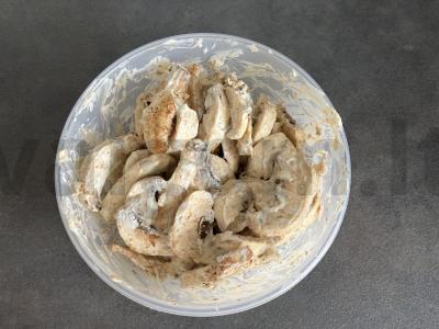 Grilyje kepti pievagrybiai su majonezu vakarienei Žingsnis 4