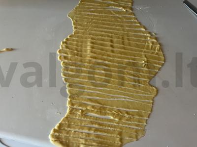 Namų sotūs makaronai iš minimalaus ingredientų kiekio Žingsnis 5