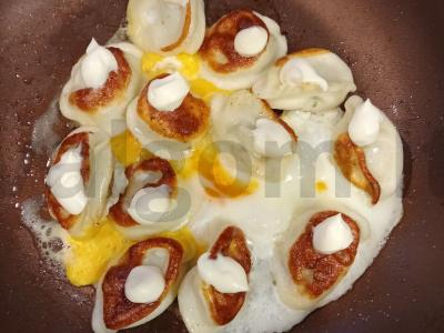 Kepti koldūnai su kiaušiniu Žingsnis 3